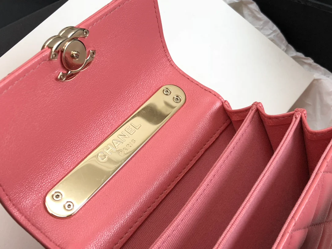 Маленькая сумка Chanel 2022 Métiers d'Art Collection – Розовый – Кожа ягненка
