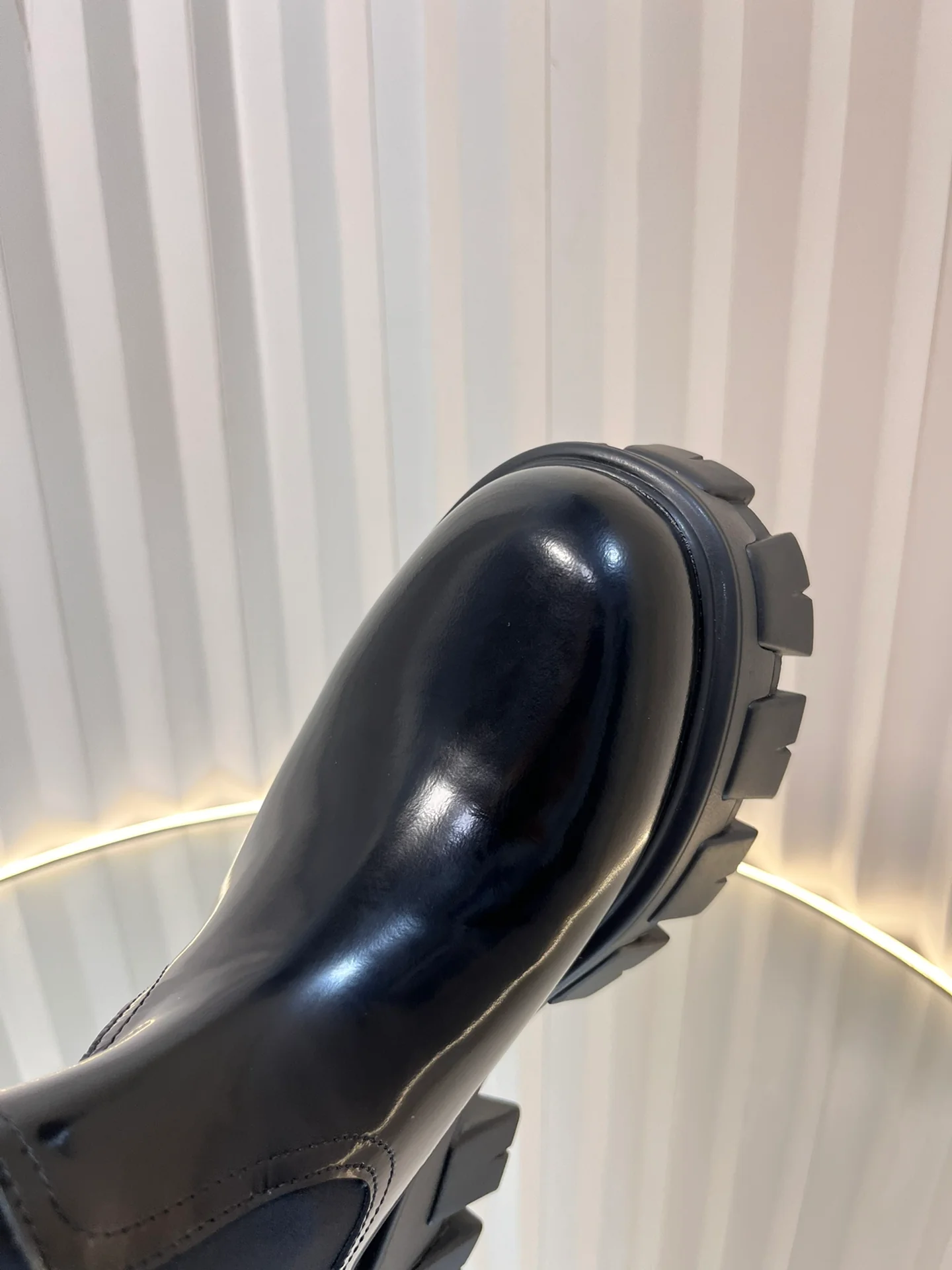 Тактические высокие ботинки Prada 2024 — черные