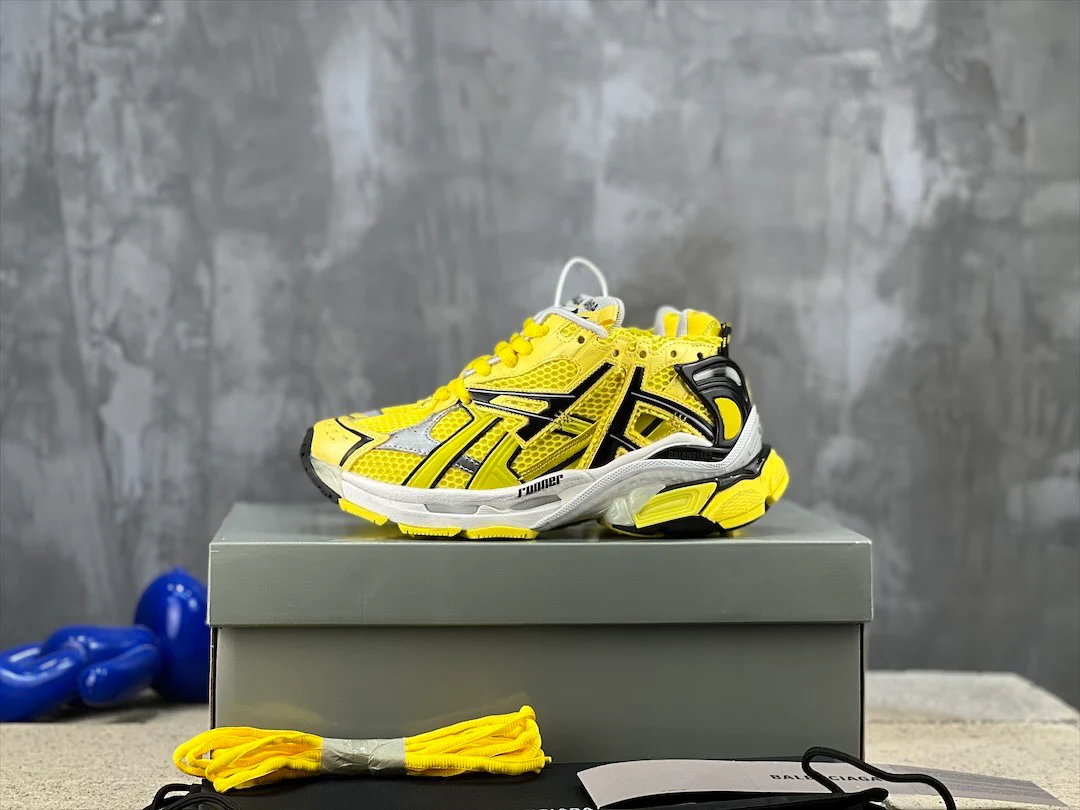 Кроссовки Balenciaga Runner - Унисекс - Флуоресцентно-желтые - 1