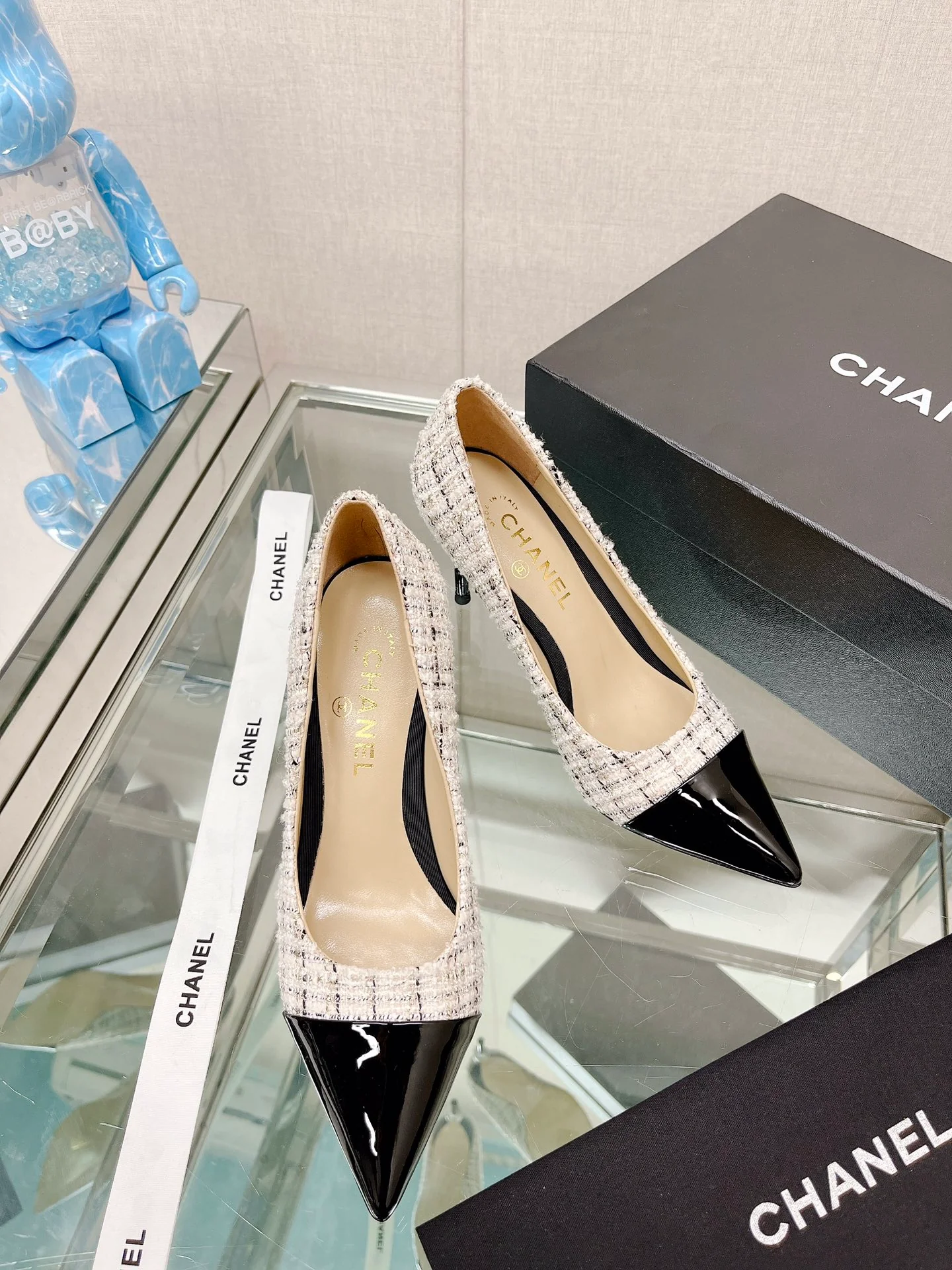 Туфли на высоком каблуке Chanel Coco Pearl - 8-5 см