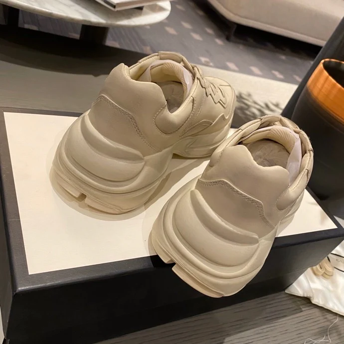 Массивные кроссовки Gucci - унисекс - 15