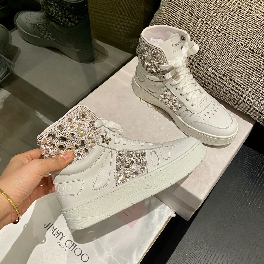 Jimmy - Перламутровый верх - Платформа - Высокие - Повседневные туфли - Черные