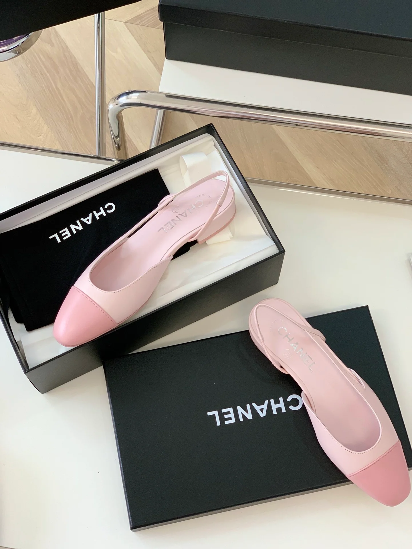 Chanel - Балетки с открытой пяткой