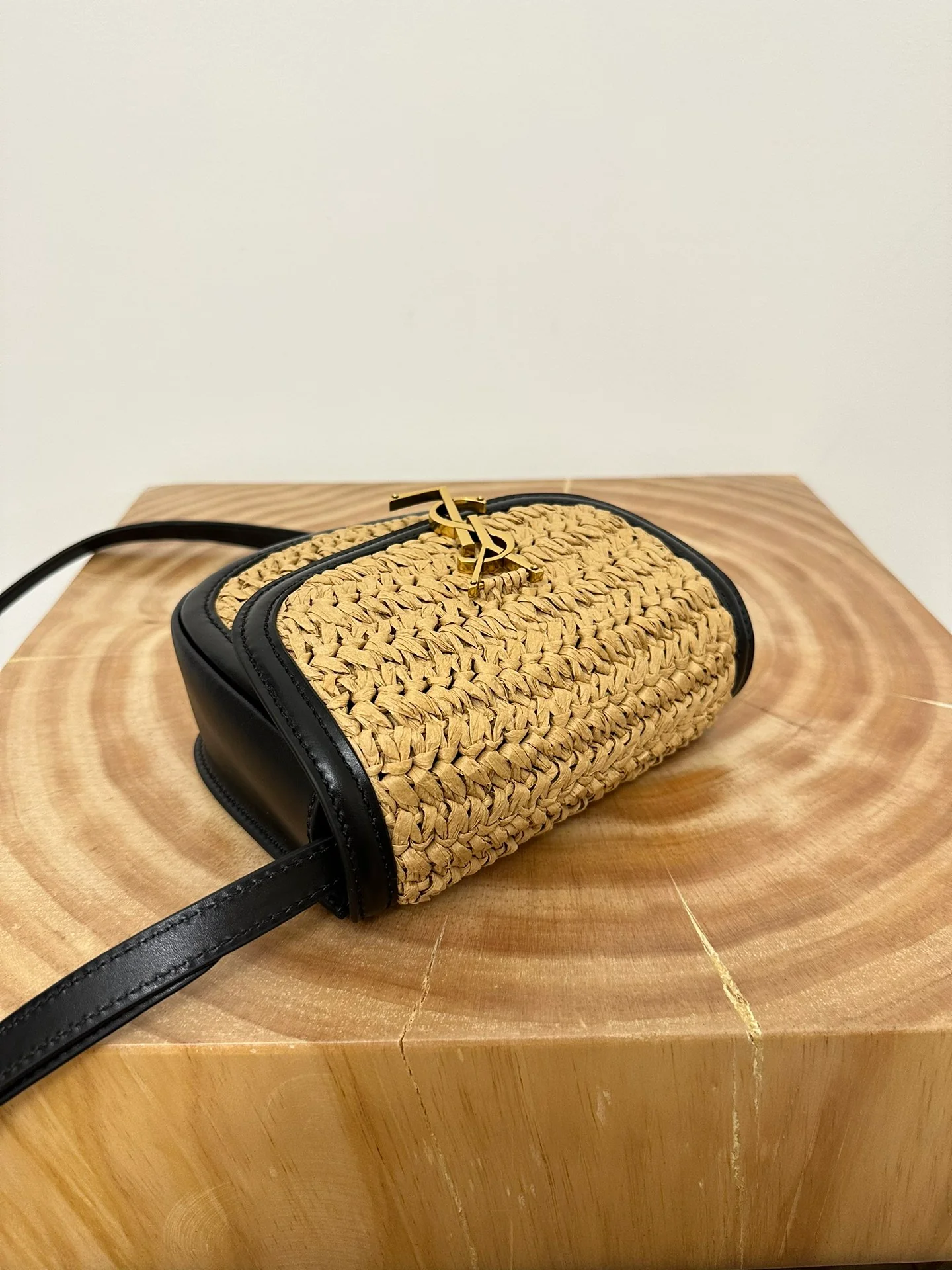 YSL-kaia-small-saddle bag-straw series