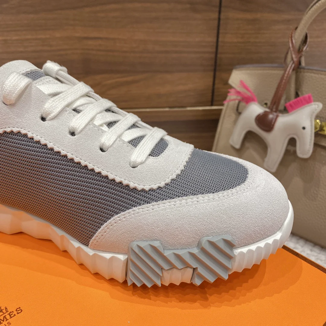 Весенняя коллекция Hermes 2022 — Спортивная повседневная обувь — Унисекс — Серый