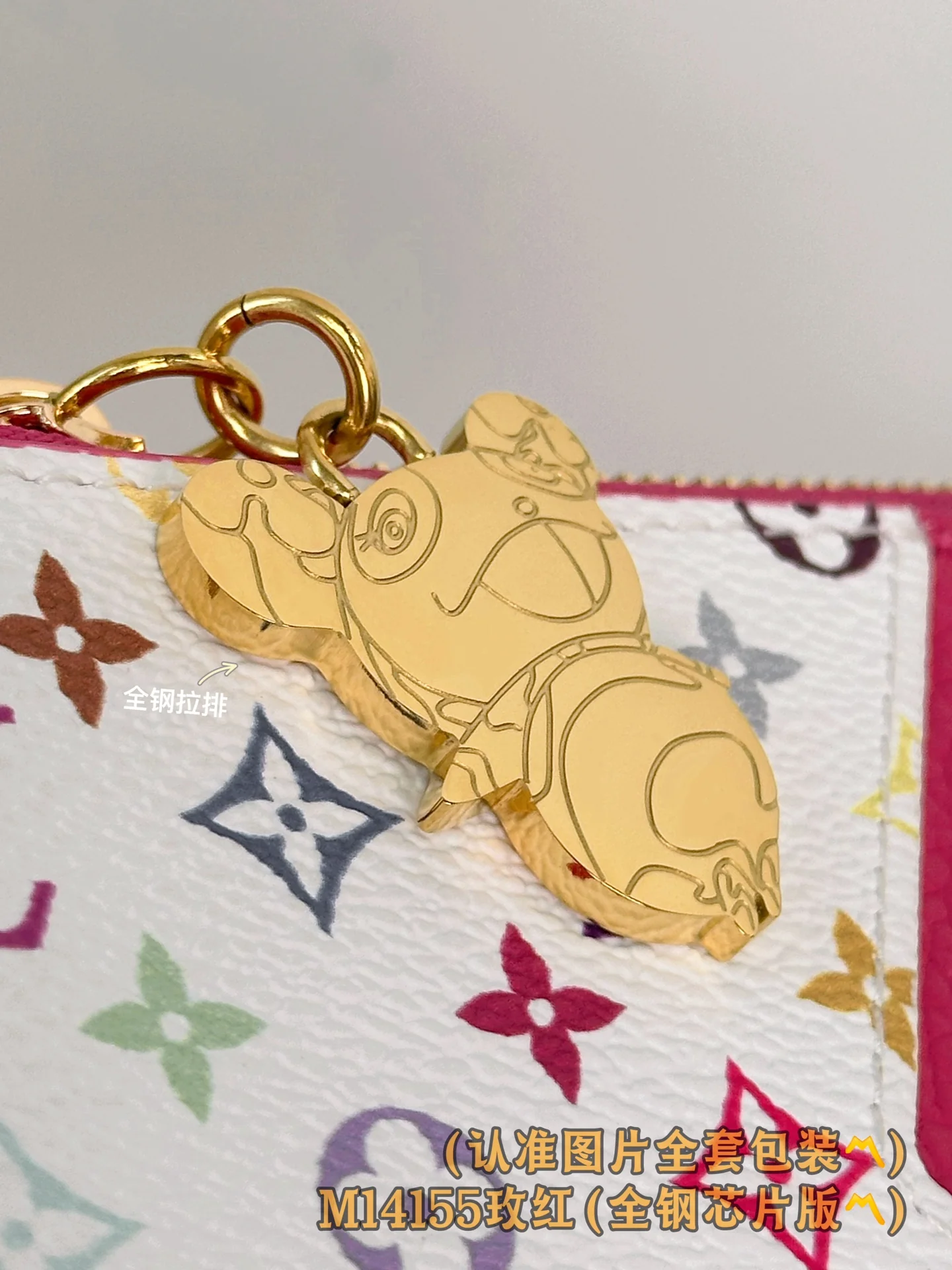 Визитница LV-m14155-lv-x-tm-romy - розово-красная