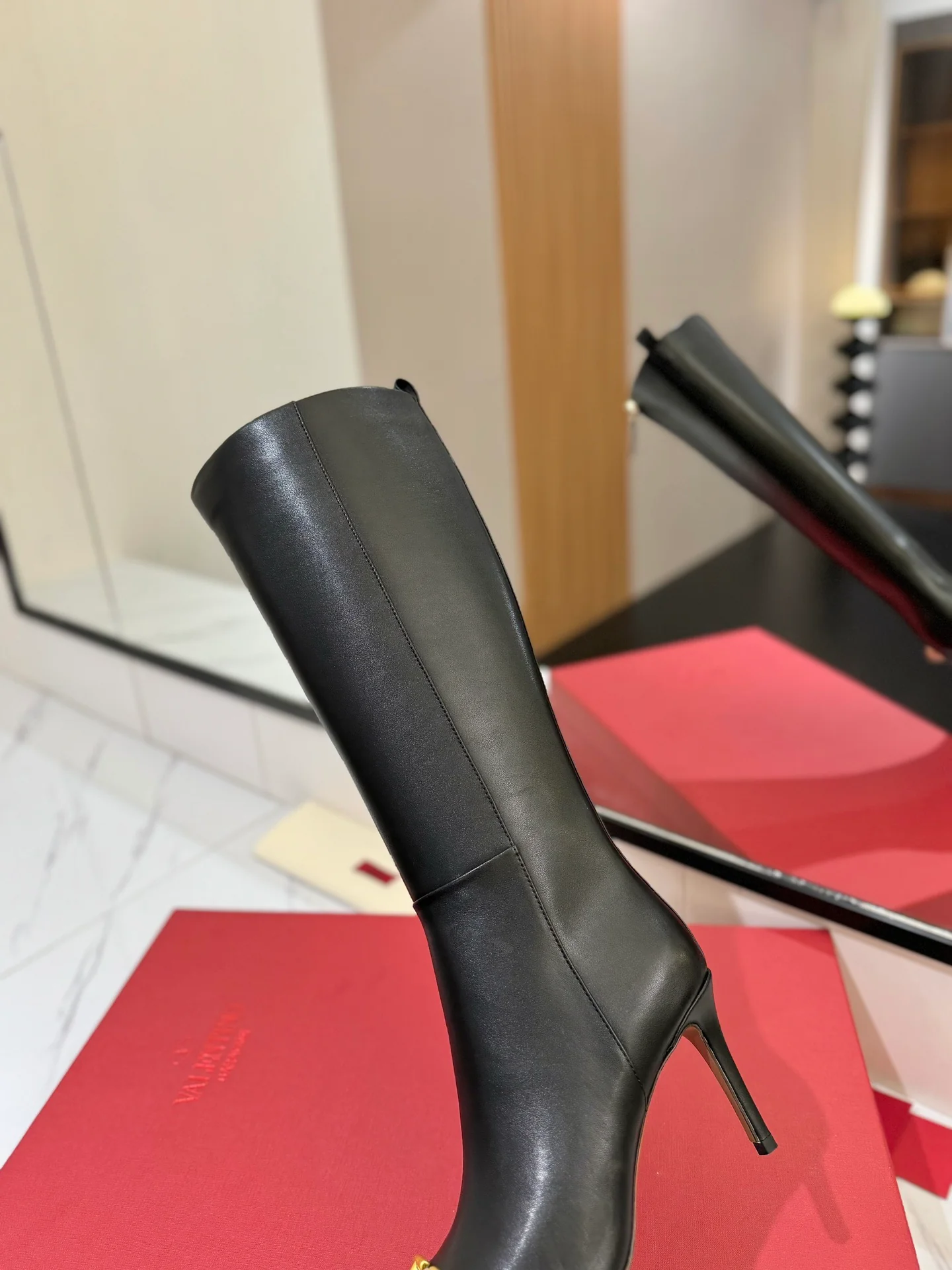 Ботинки для верховой езды Valentino 2024 - черные