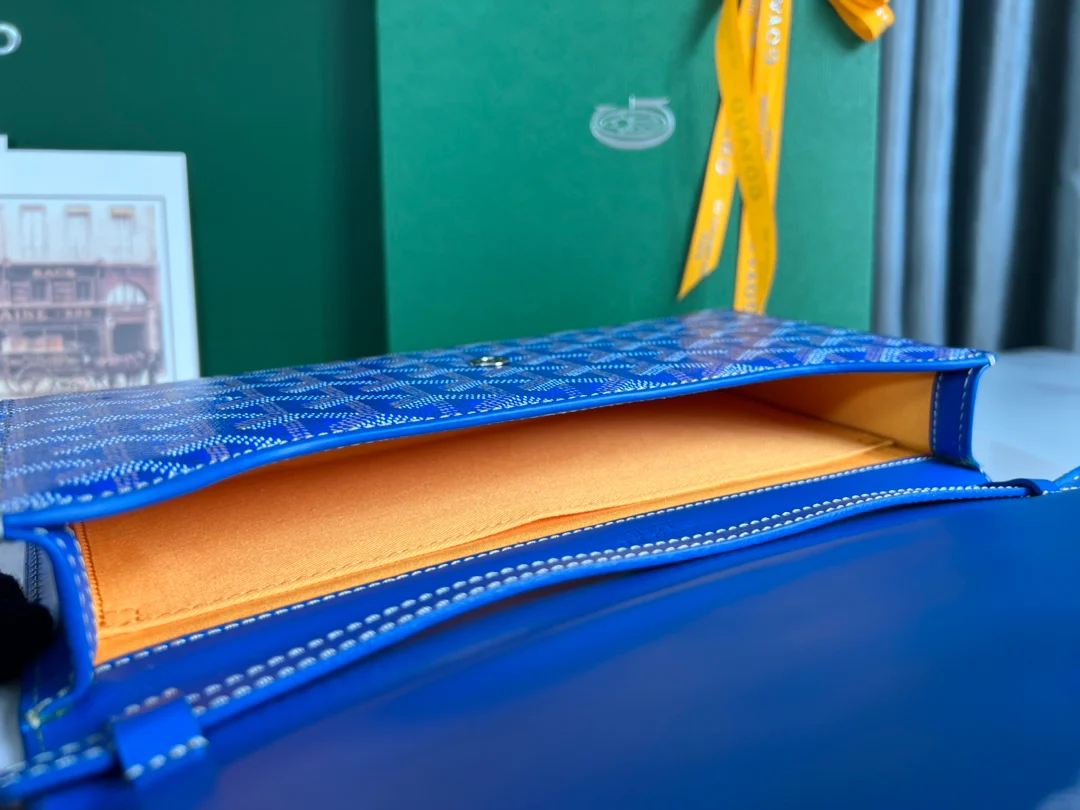 Клатч Goyard Monte Carlo, маленький, синий.