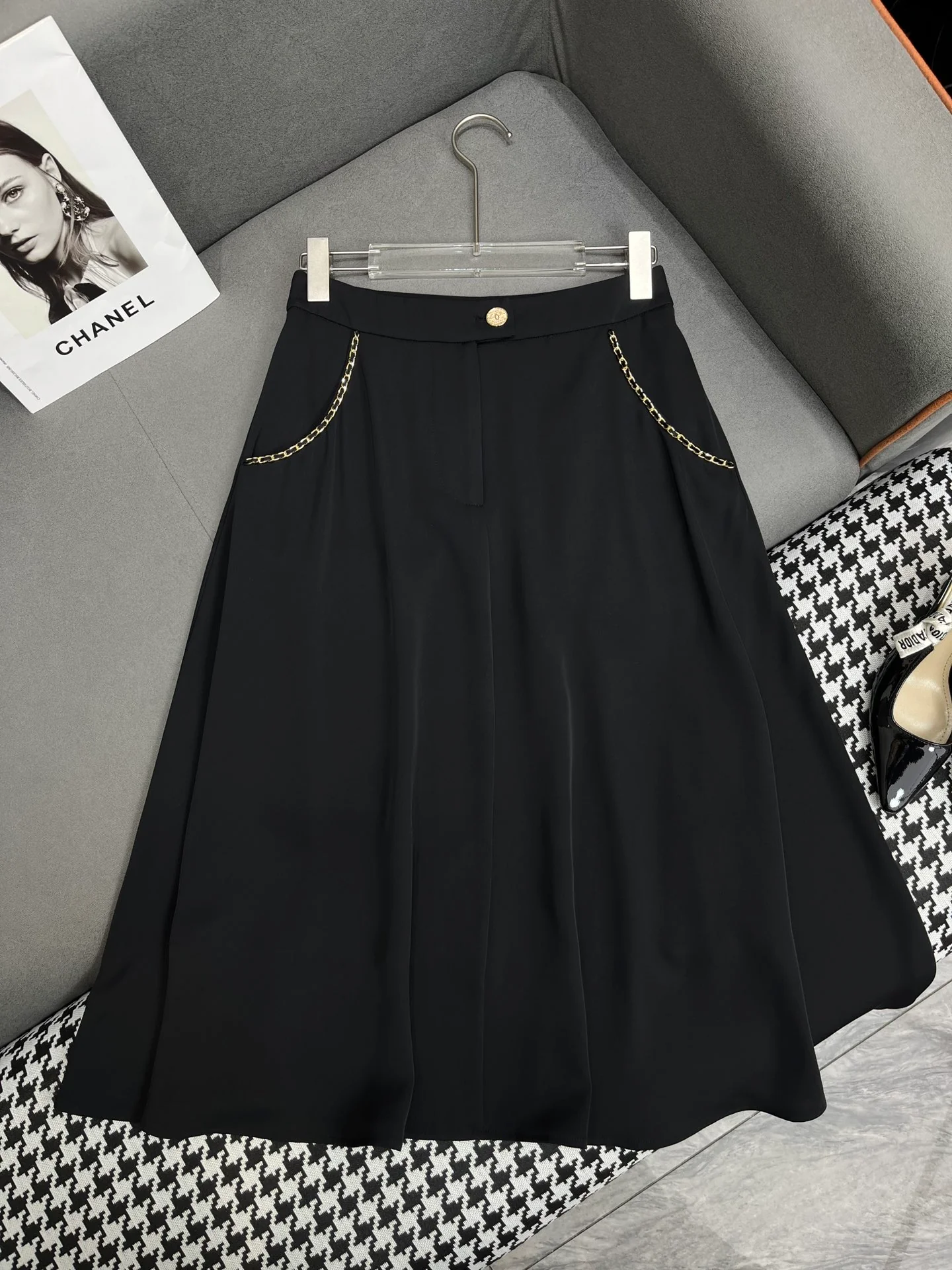 Юбка миди Chanel 2403-24ss, летняя новинка.