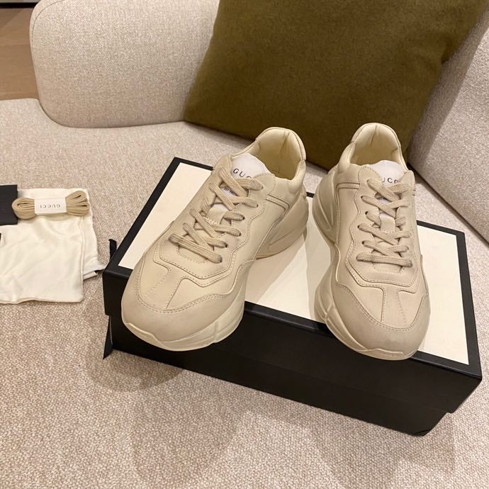 Массивные кроссовки Gucci - унисекс - 15