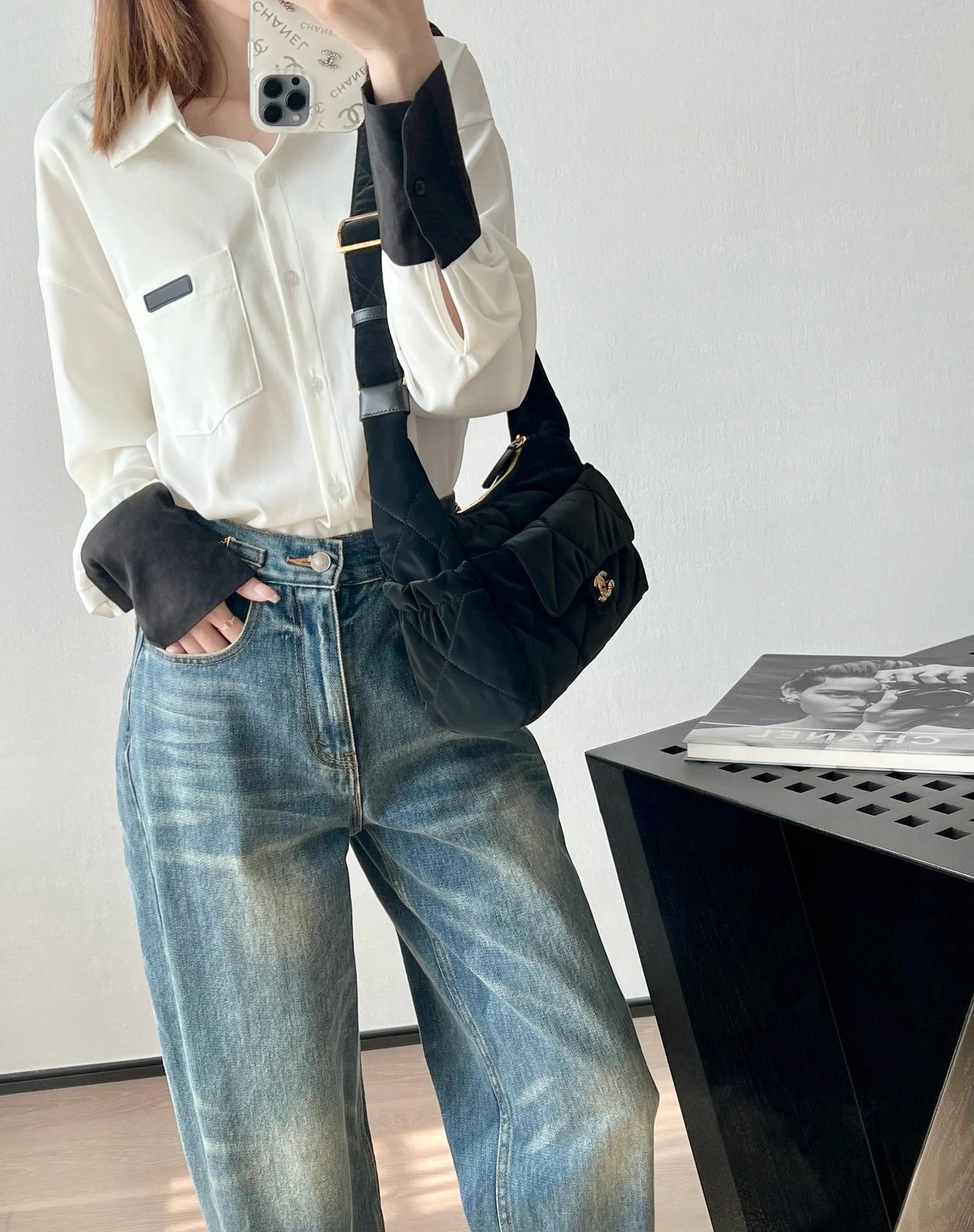 Chanel Grandsac Bowling Black