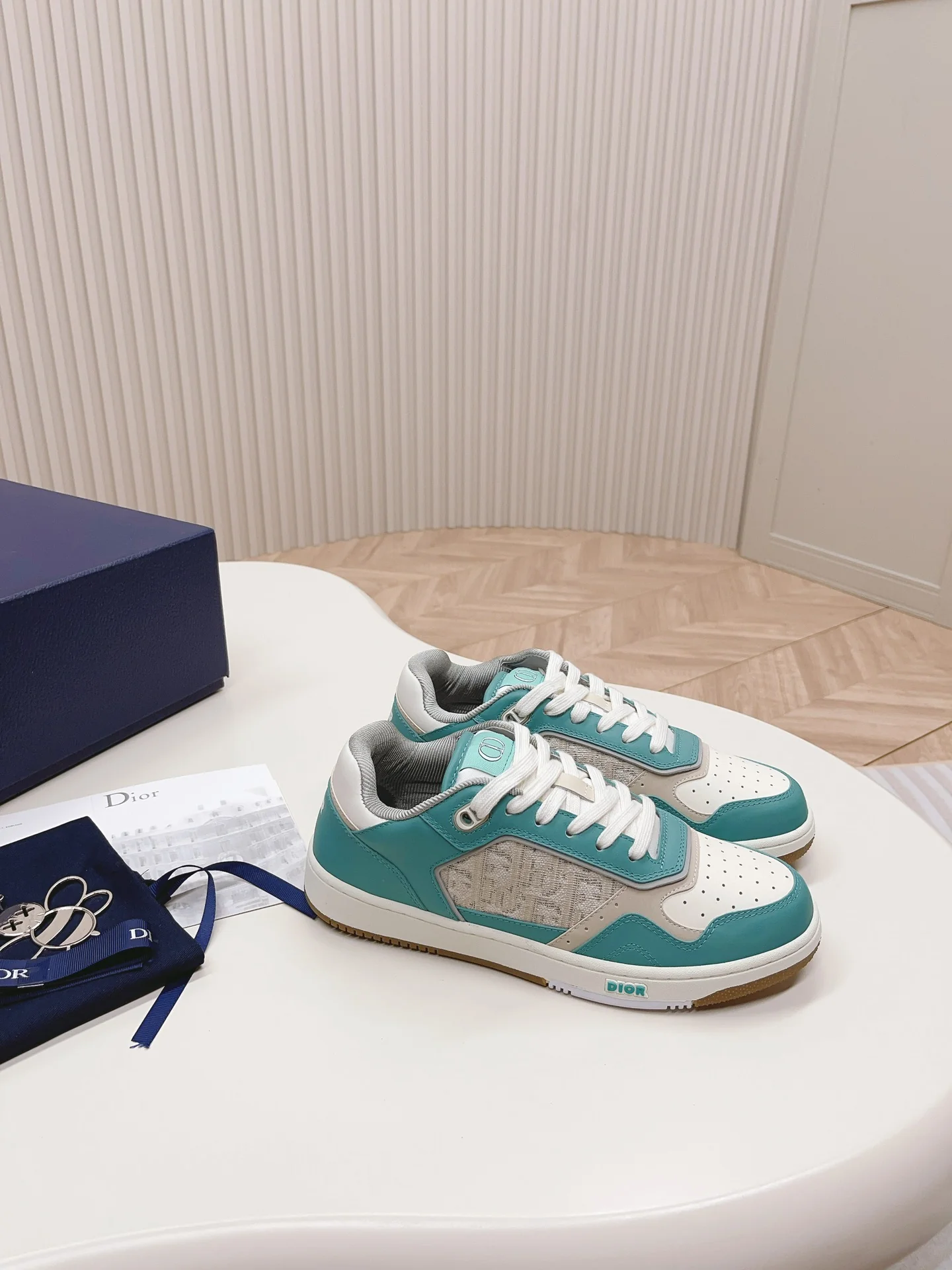 Dior B27 серия - Низкие повседневные кроссовки - Унисекс - Зеленый