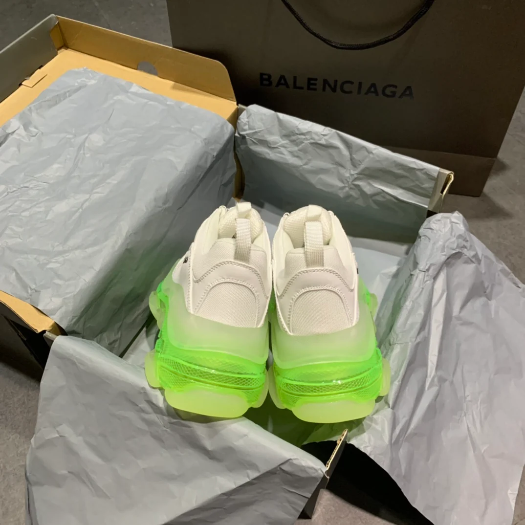 Li Shi - Dad Shoes - Серебристо-зеленая подошва