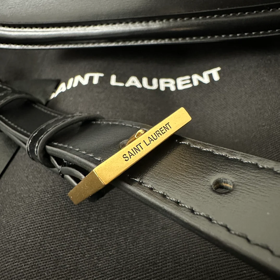 YSL Box Saint Laurent Tofu Bun Small Black