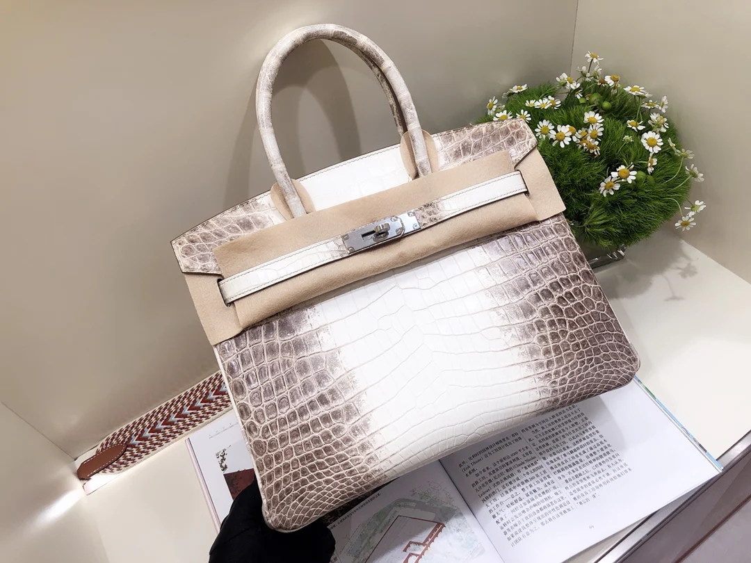 Hermes Birkin 30 Himalaya Silver Buckle