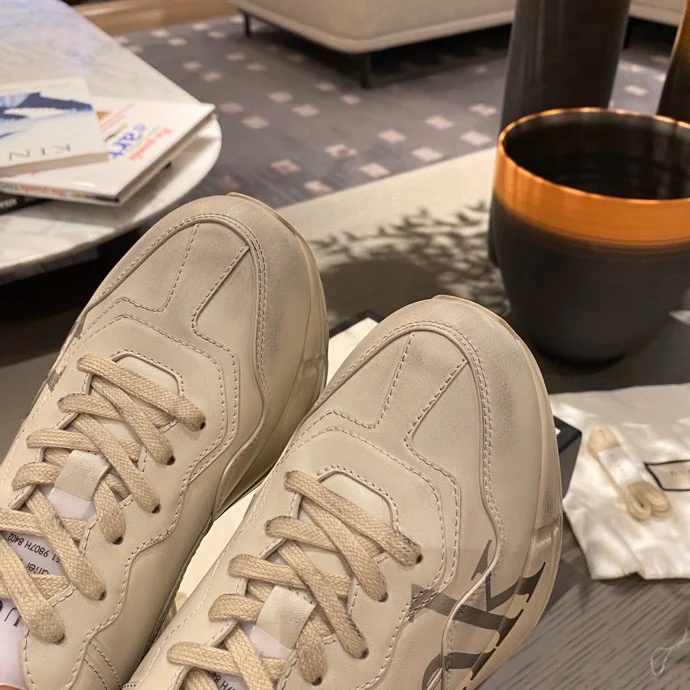 Массивные кроссовки Gucci - унисекс - 6