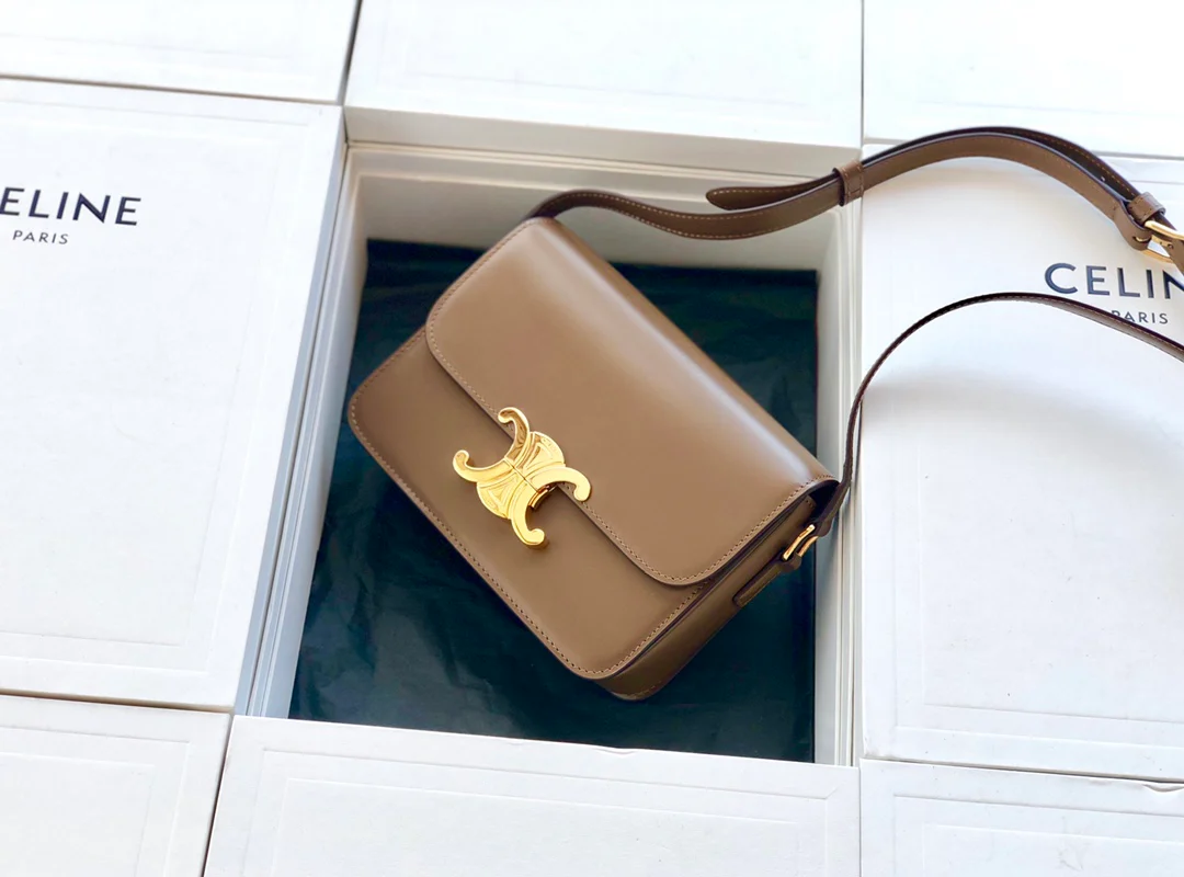 Сумка Celine Triomphe из телячьей кожи - подростковая - 18 - 5 см - 3