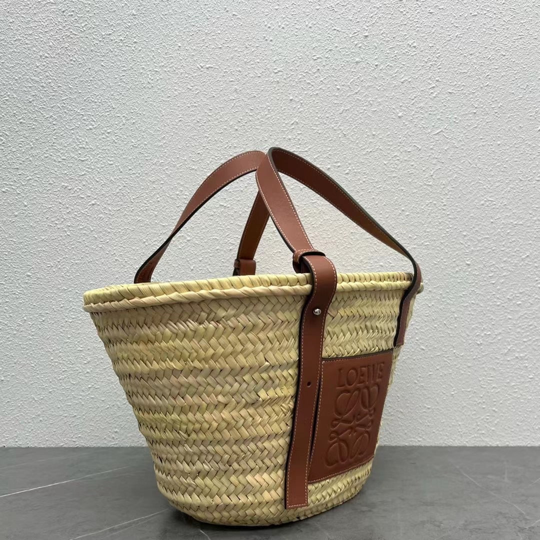 Соломенная сумка Loewe - 40 см - Большая - Коричневая