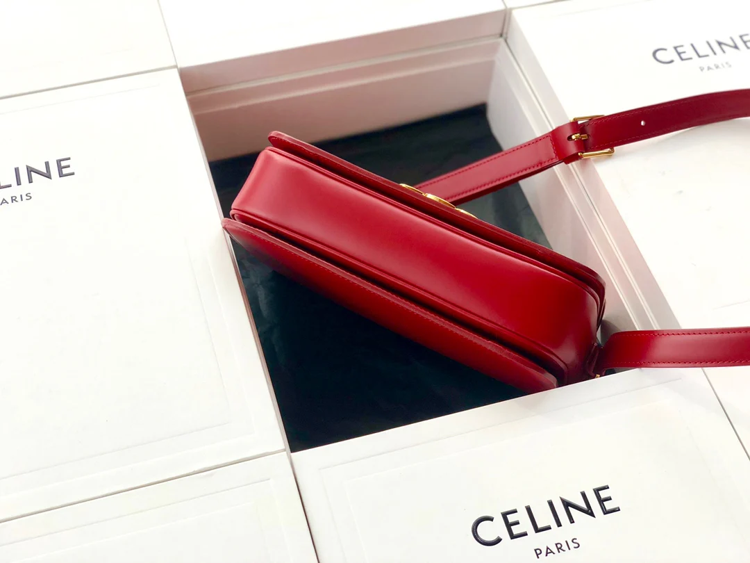 телячья кожа Celine Triomphe Medium