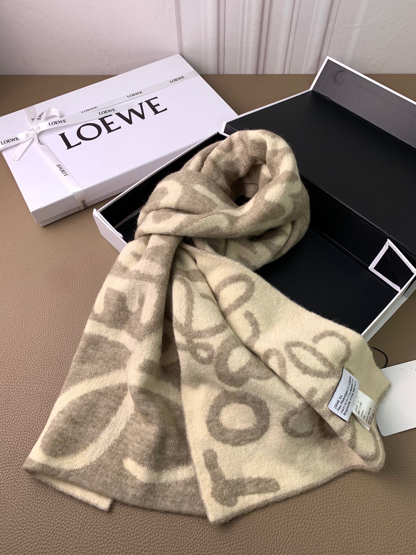 Кашемировый жаккардовый шарф Lolwei - 4 шт.