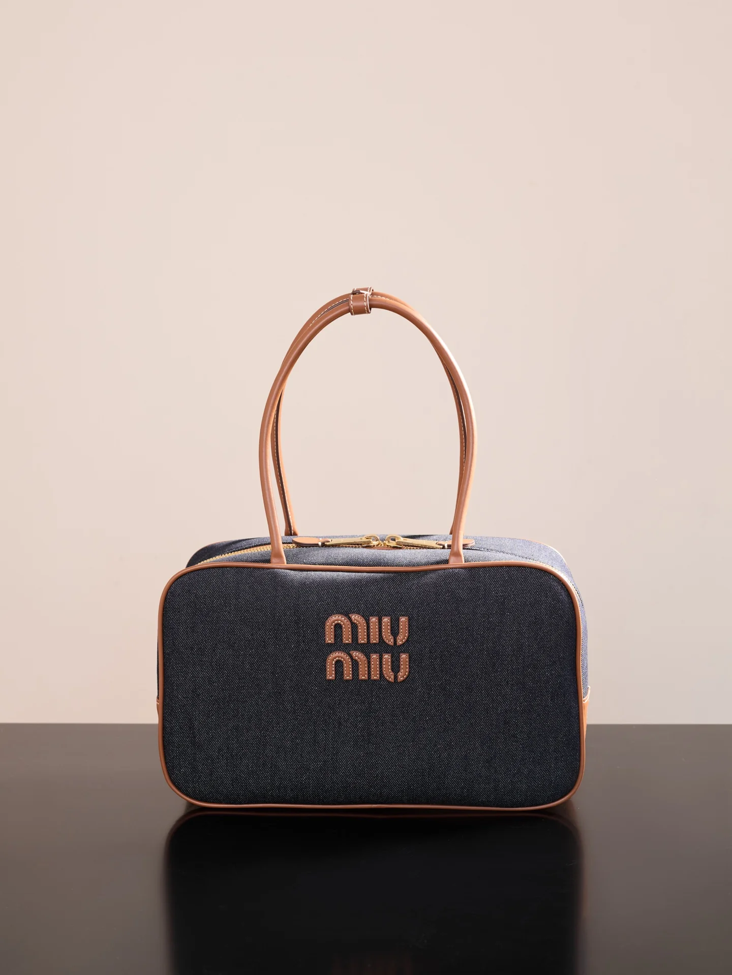 Miu Miu - 5bb163m1250 - Портфель - Большой - Джинсовый