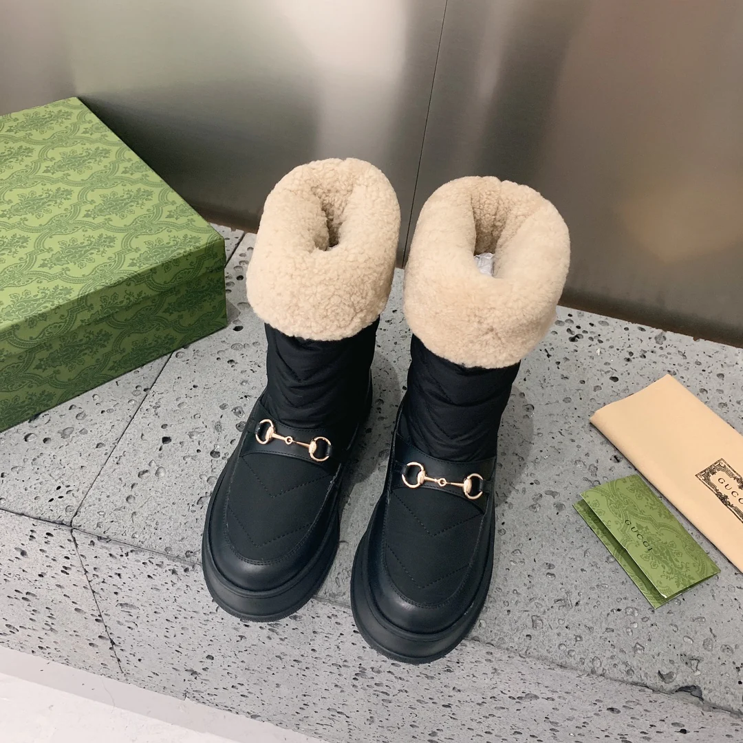 Gucci - Новинка сезона осень/зима 2022 - Шерстяные сапоги - 1