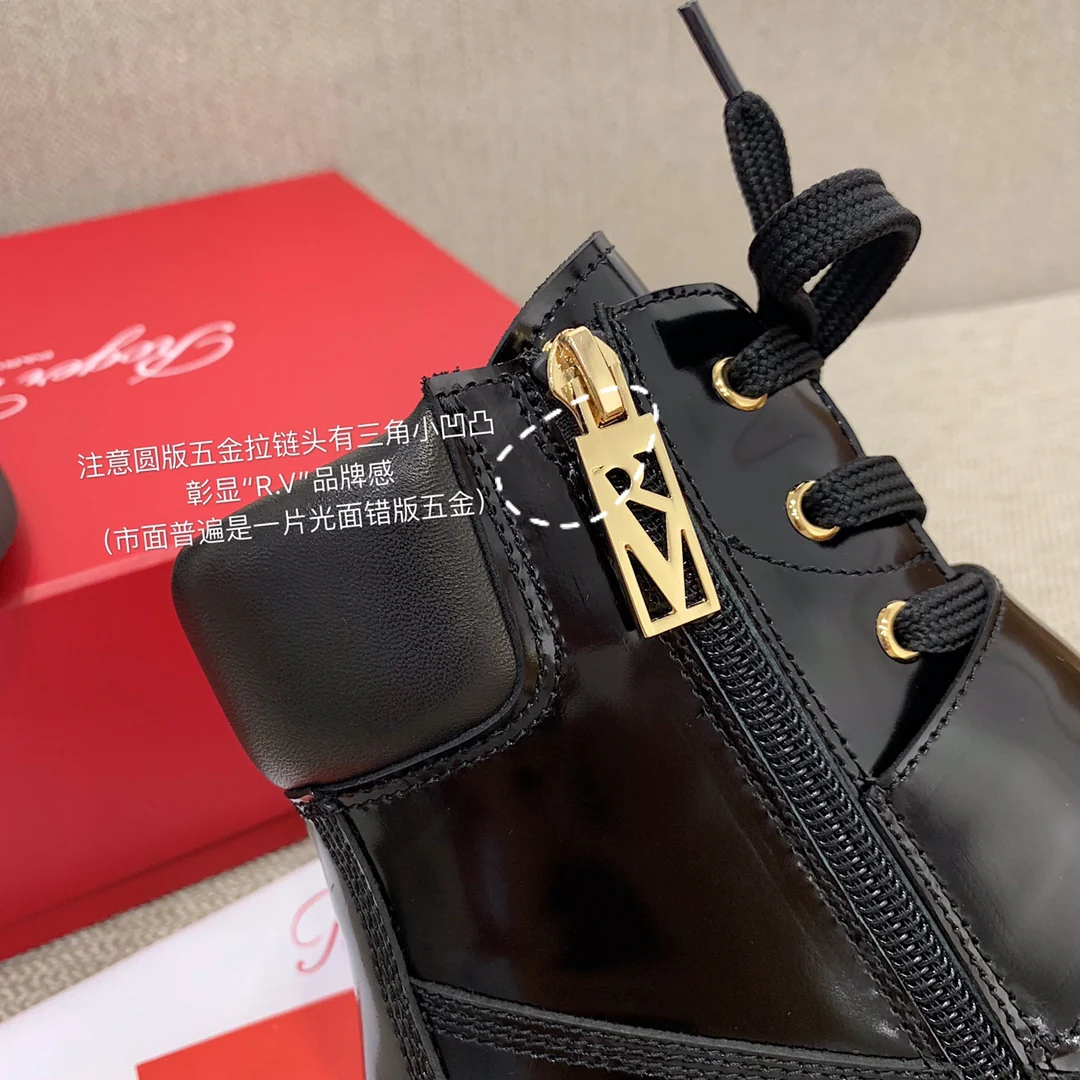 RV Shoes - 22ss - Ботильоны на массивном каблуке, украшенные стразами - Стиль Оуян Наны - 1