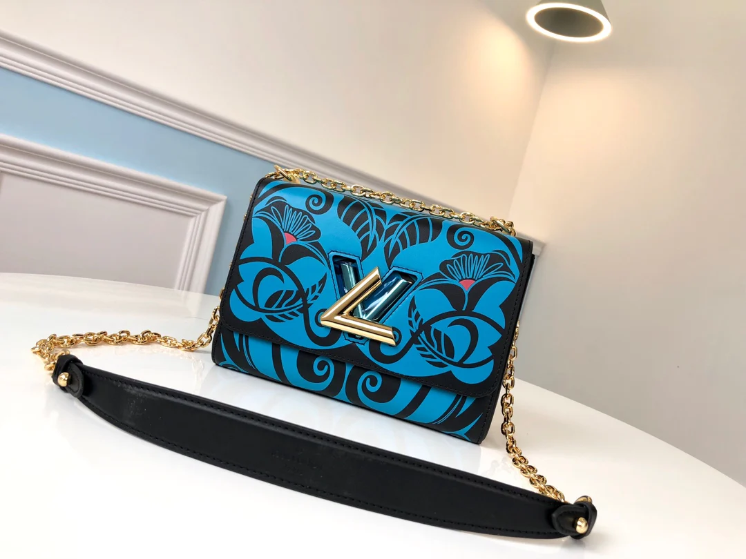 5230950280-LV-twist-denim Сумка на цепочке среднего размера