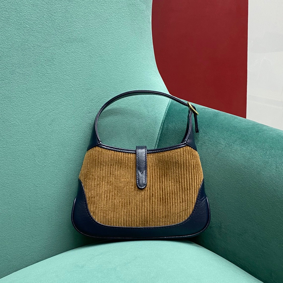 Gucci Jackie 1961 Полосатый бархат