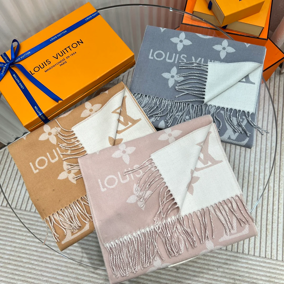 LV-100-Шерстяной-Незаменимый шарф-186-34 см-1