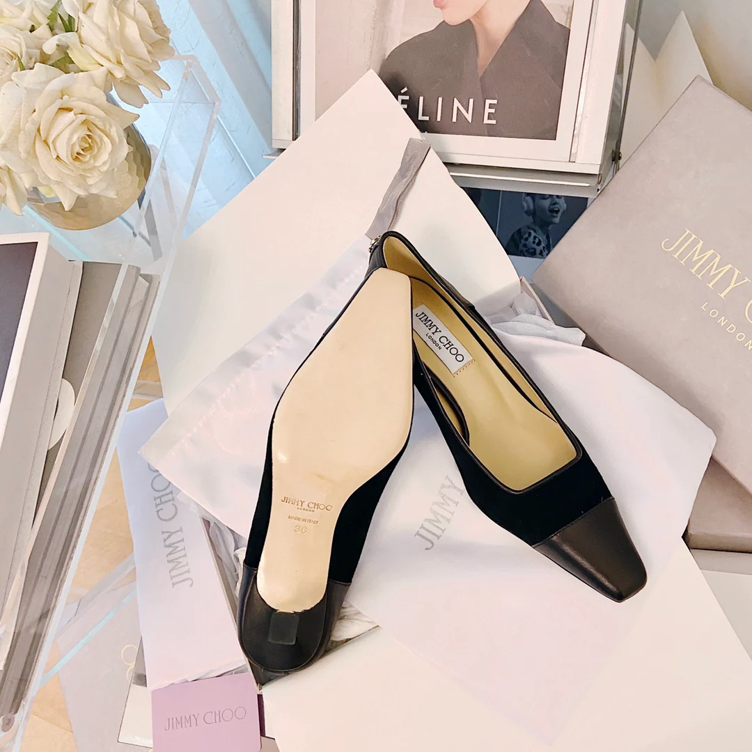 Туфли на низком каблуке Jimmy Retro с квадратным носком