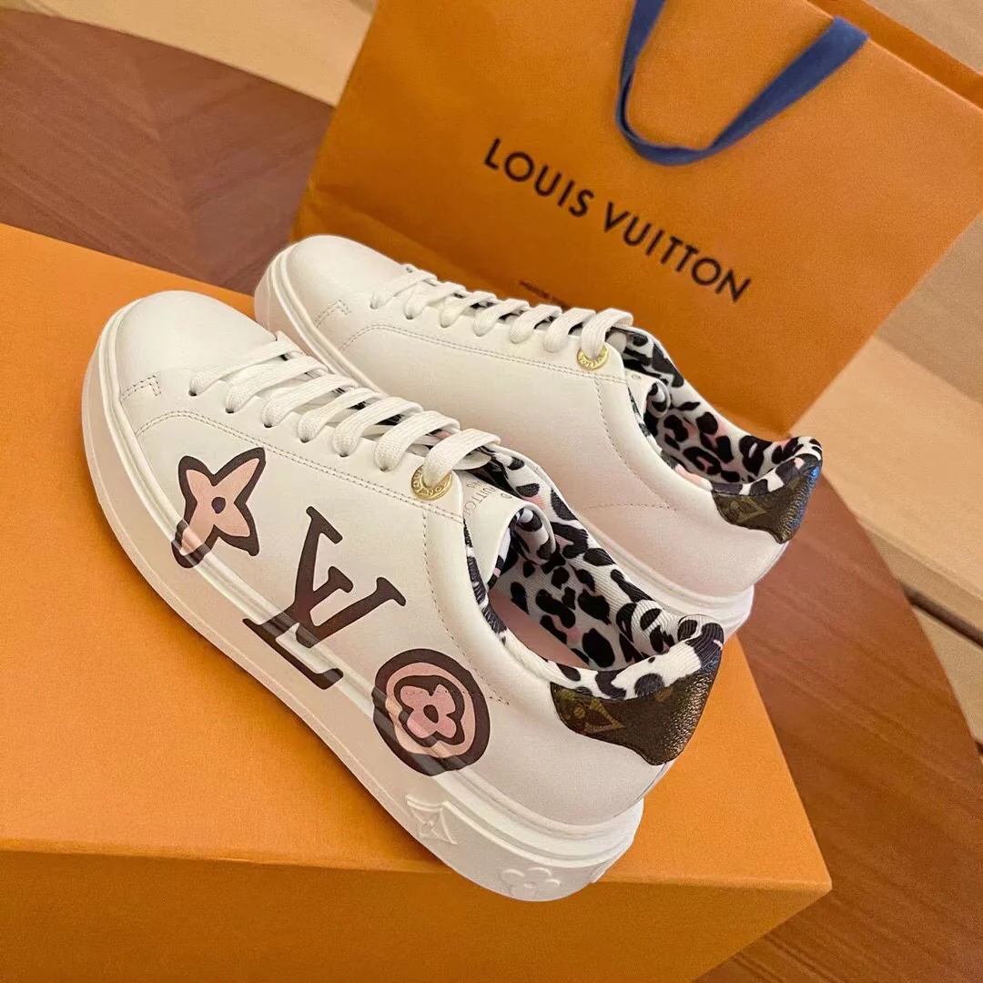 Обувь LV - LV - новая модель ранней весны 2022 года - белые кроссовки на платформе