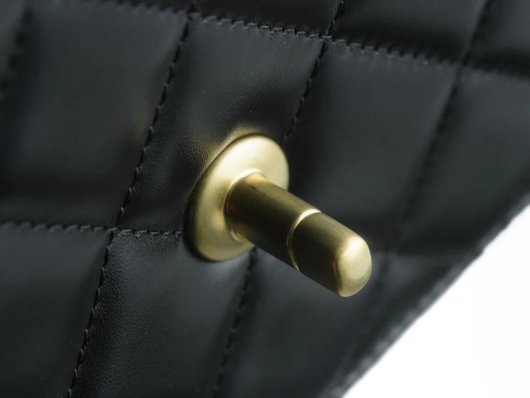 Chanel 24c Double Gold Ball CF Black