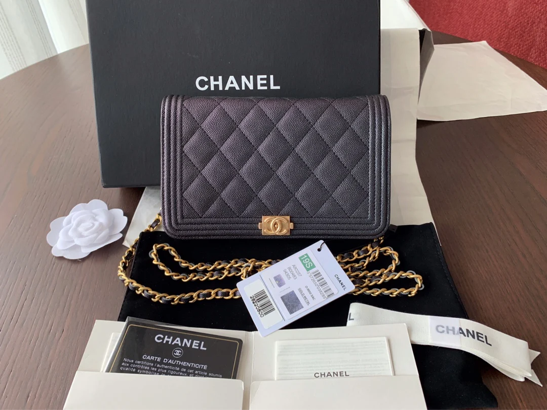 Chanel Boy WOC Pearl Collection - Глянцевая кожа - 1