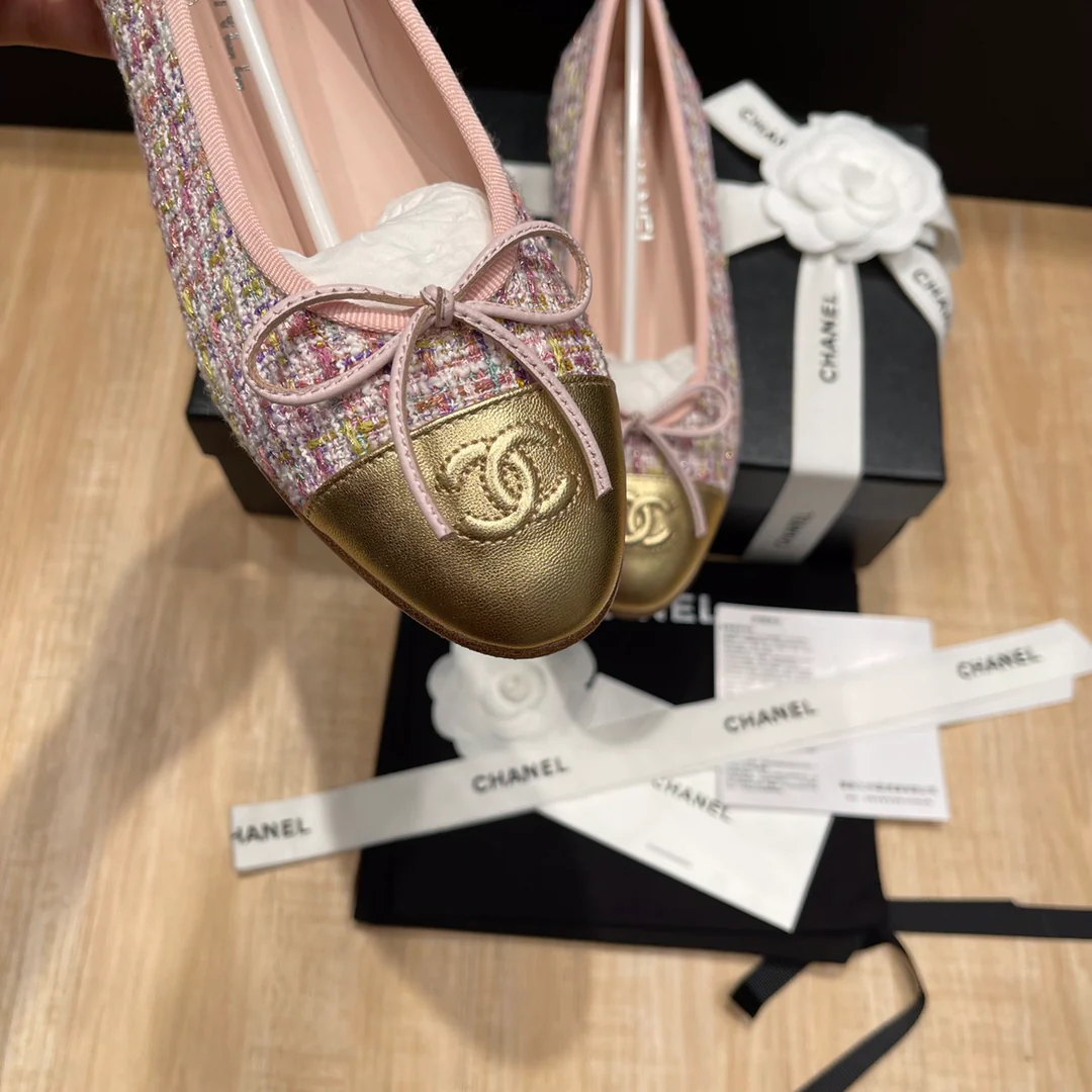 Chanel - Твидовые балетки