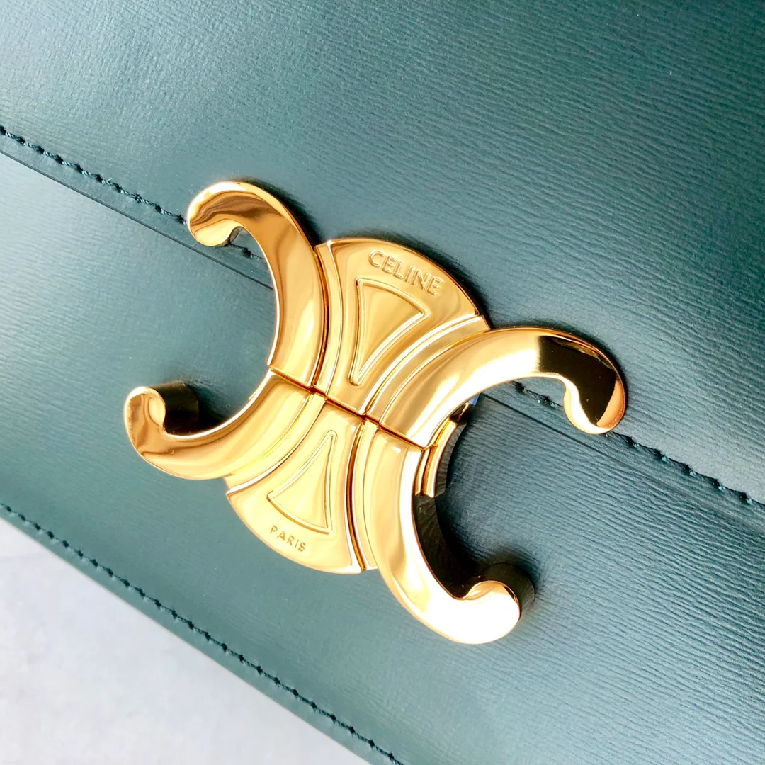 Сумка Celine Triomphe из телячьей кожи - подростковая - 18 - 5 см - 9