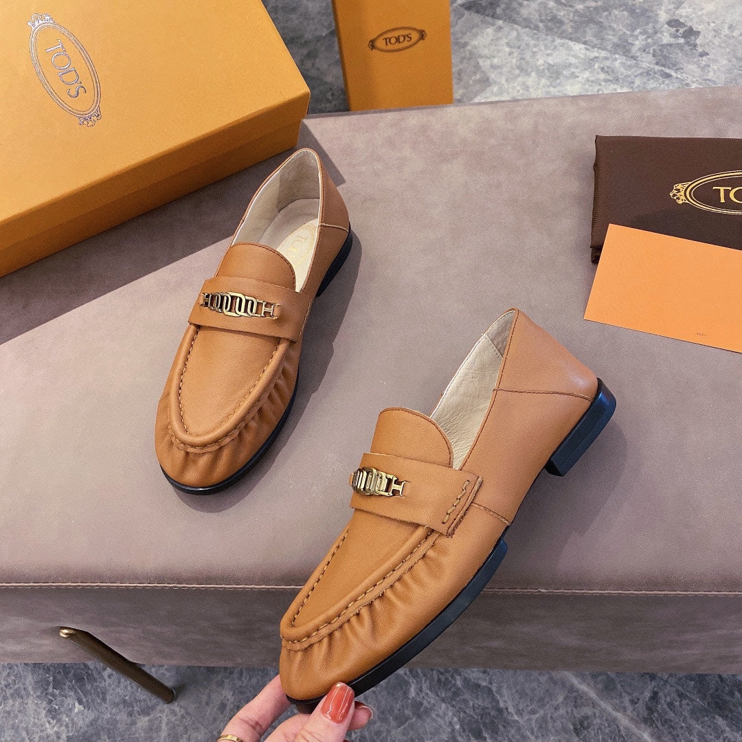 Двусторонние лоферы из мягкой кожи Tods