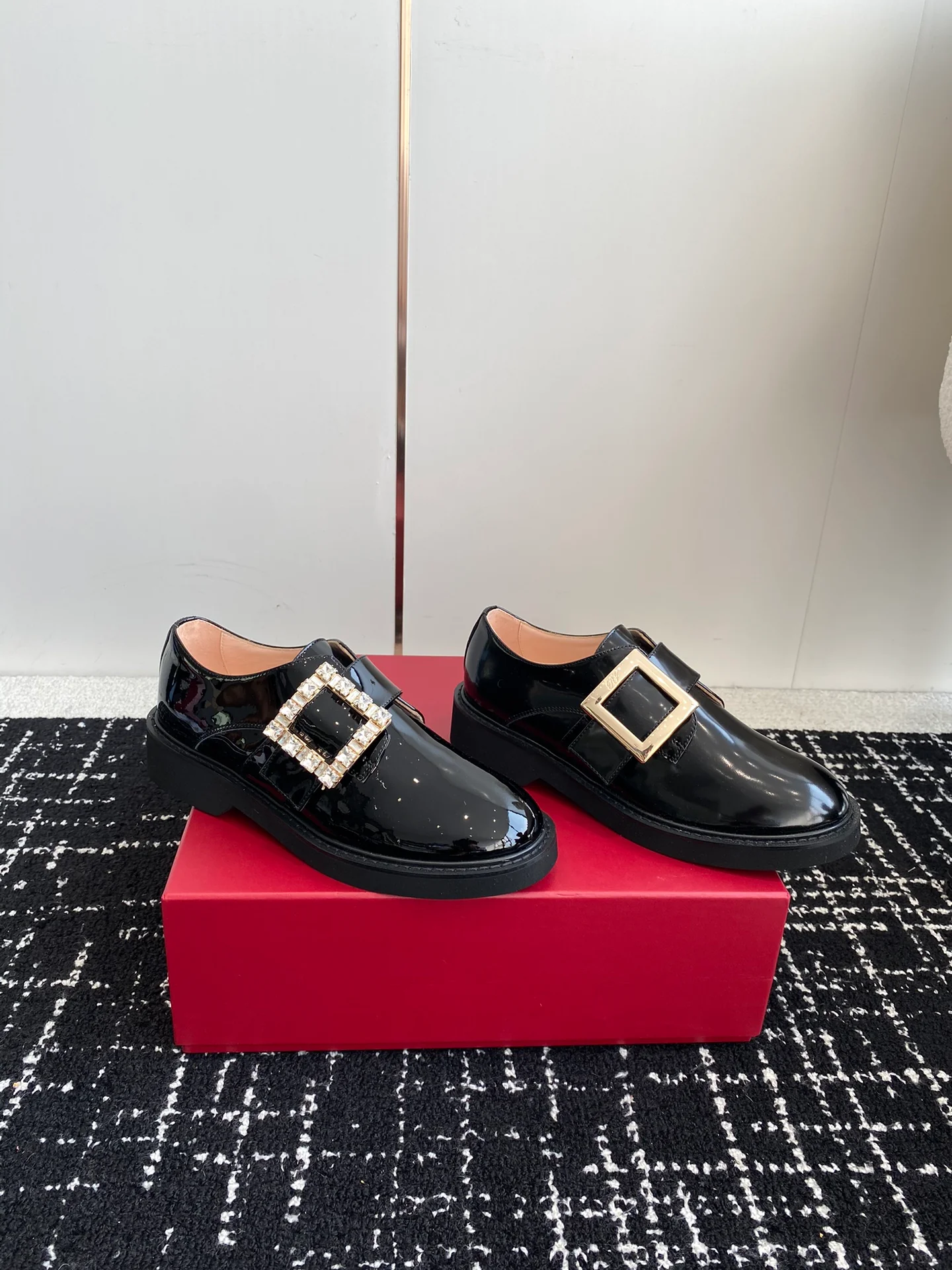 Обувь RV Shoes - Новинка сезона осень/зима 2023 - Лоферы на платформе - Черные