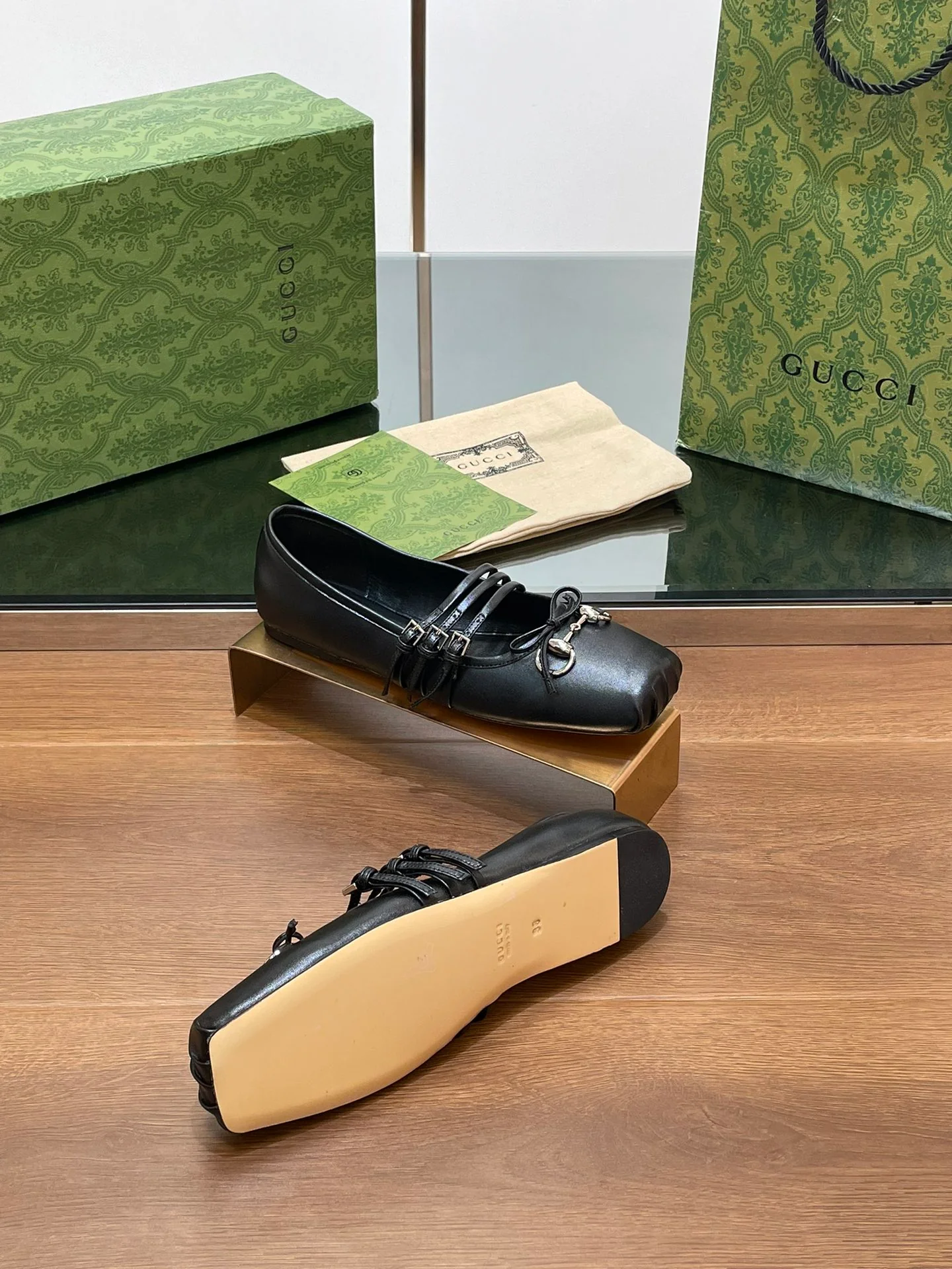 Балетки Gucci 2024 - черные