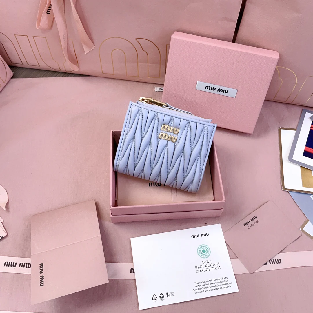 Miu Miu-5mv017-карманный-кошелек-маленький-синий