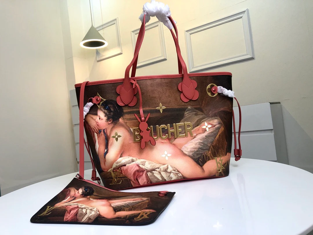 m43357-LV-Masters-Neverfull Handbag-Medium Size