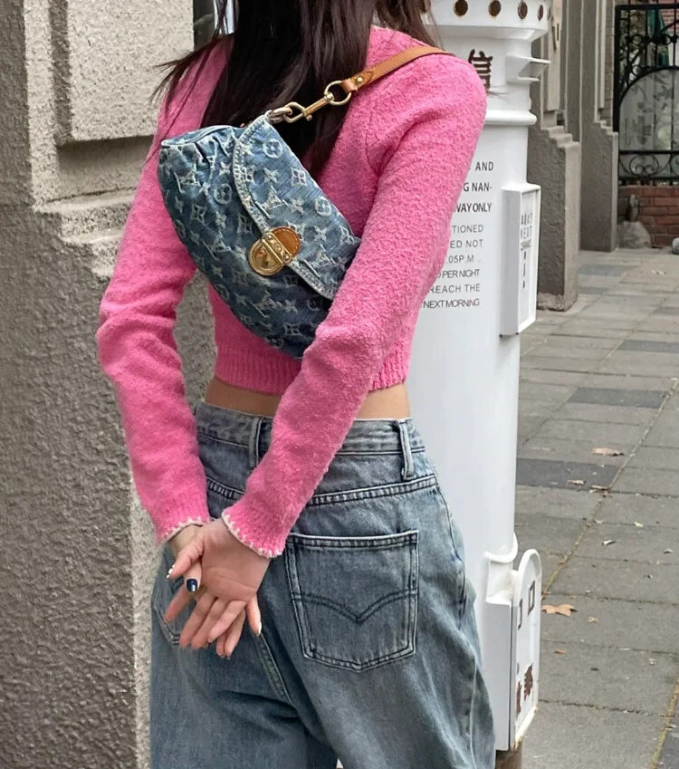 m95050-LV-mini-pretty-denim shoulder bag