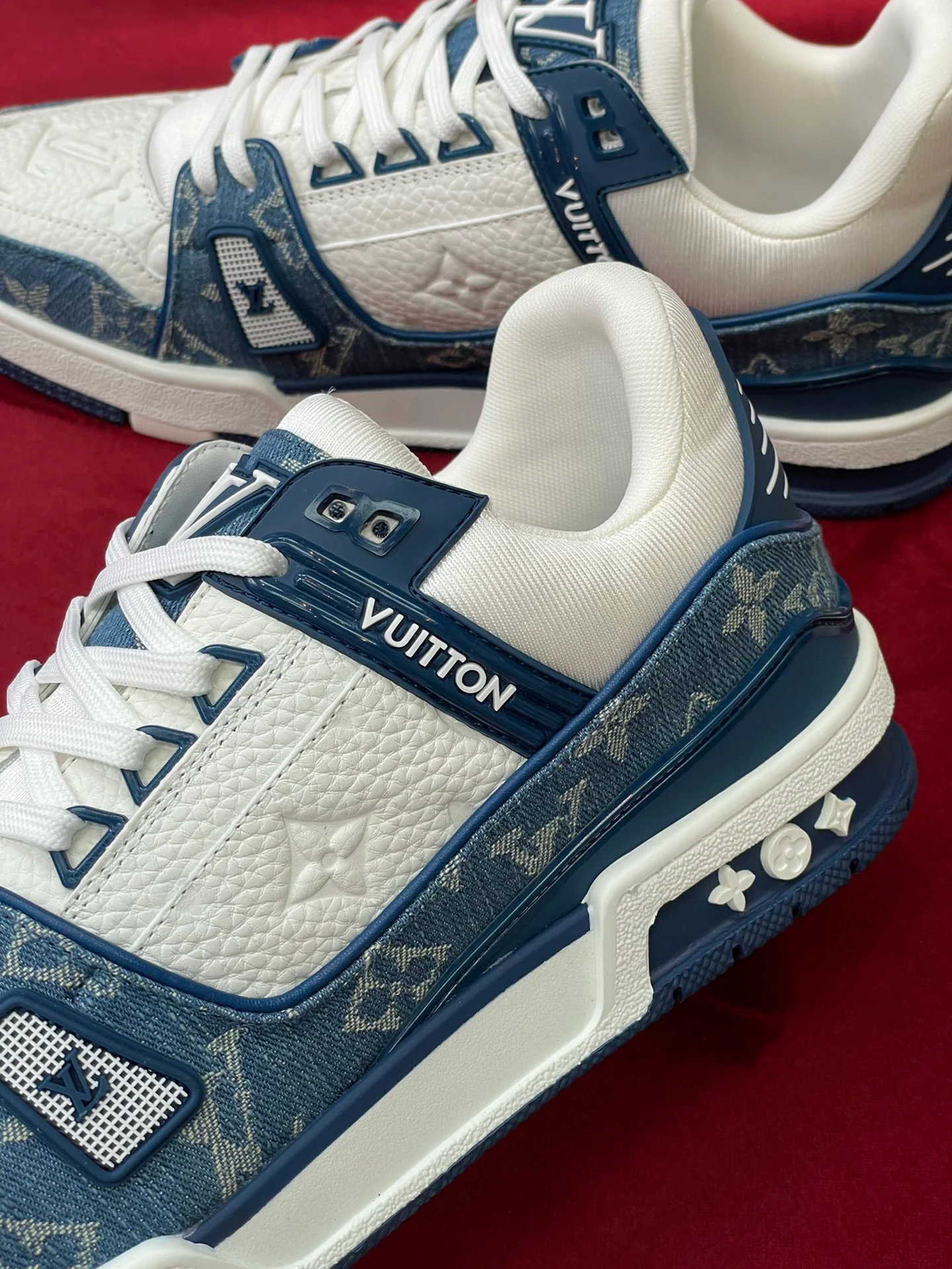 Кроссовки LV Trainer Series - Спортивная обувь - Унисекс - Бело-синие