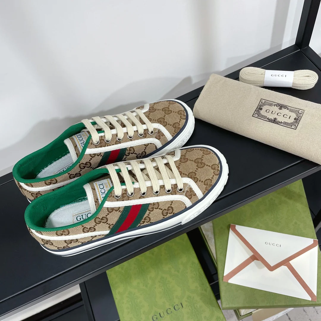 Gucci - Классический узор - Кроссовки - Кеды