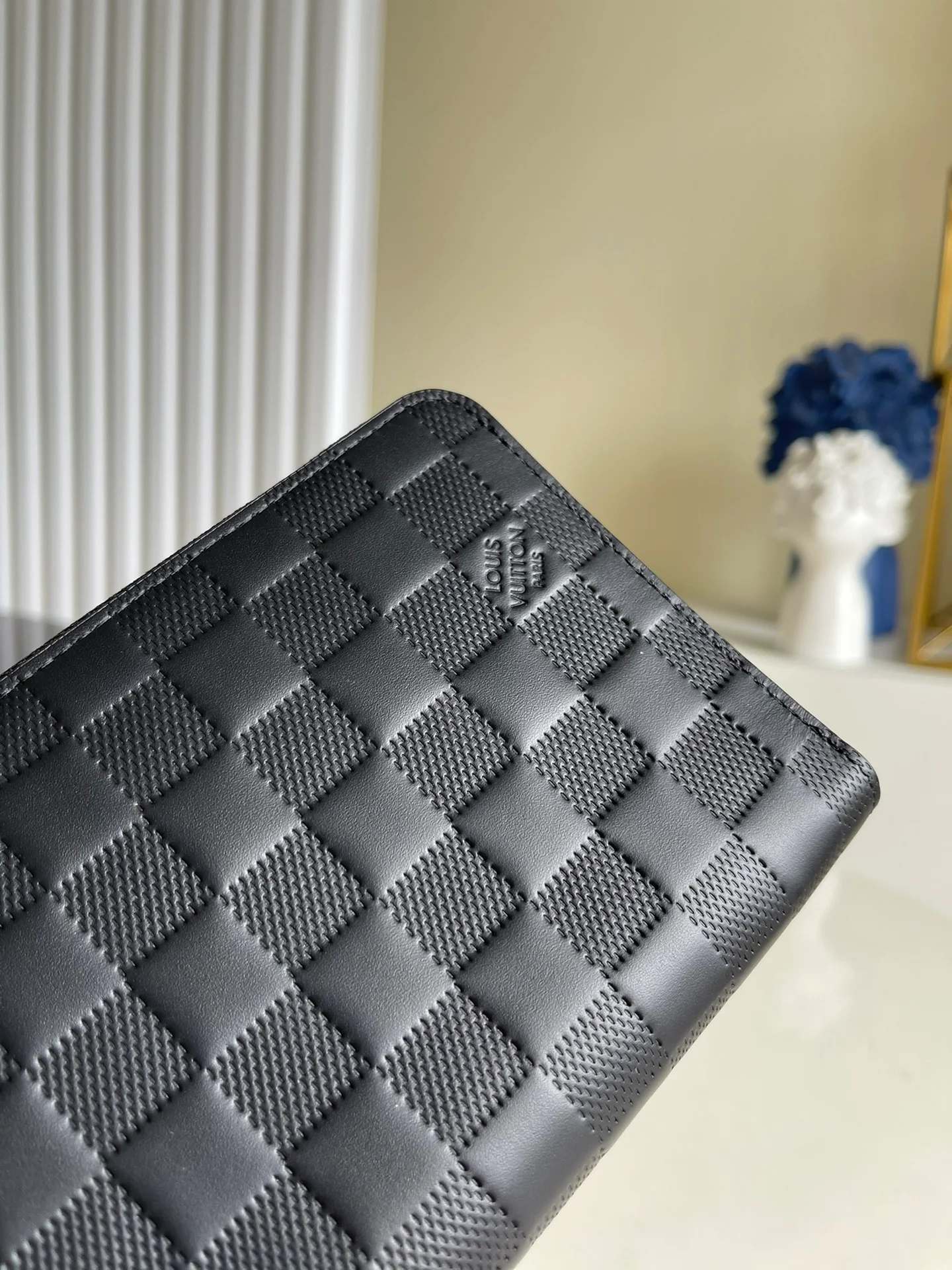 Мужской длинный кошелек/клатч LV-N60003 с тиснением и застежкой-молнией