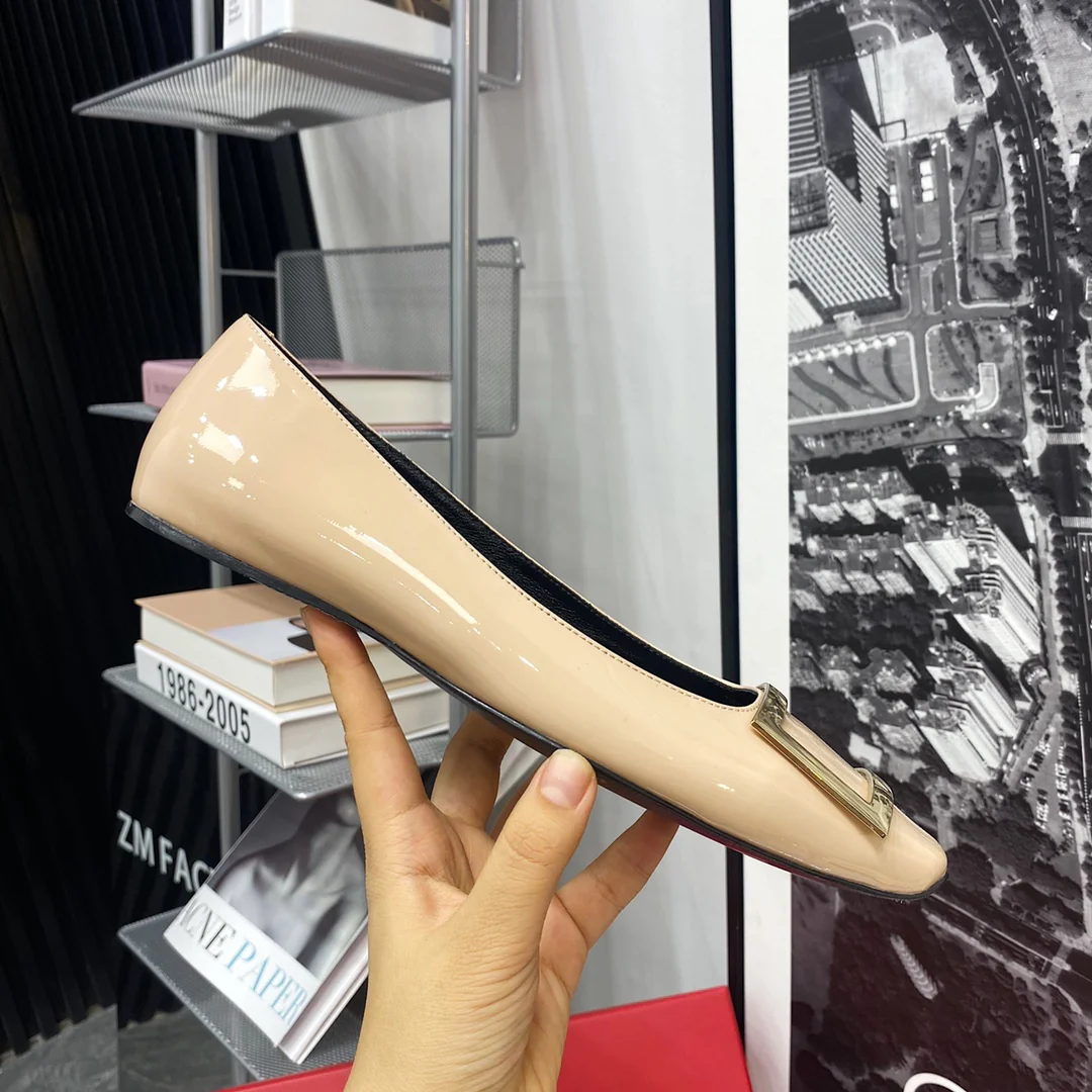 RV - Плоское основание, квадратный носок - Телесно-розовый