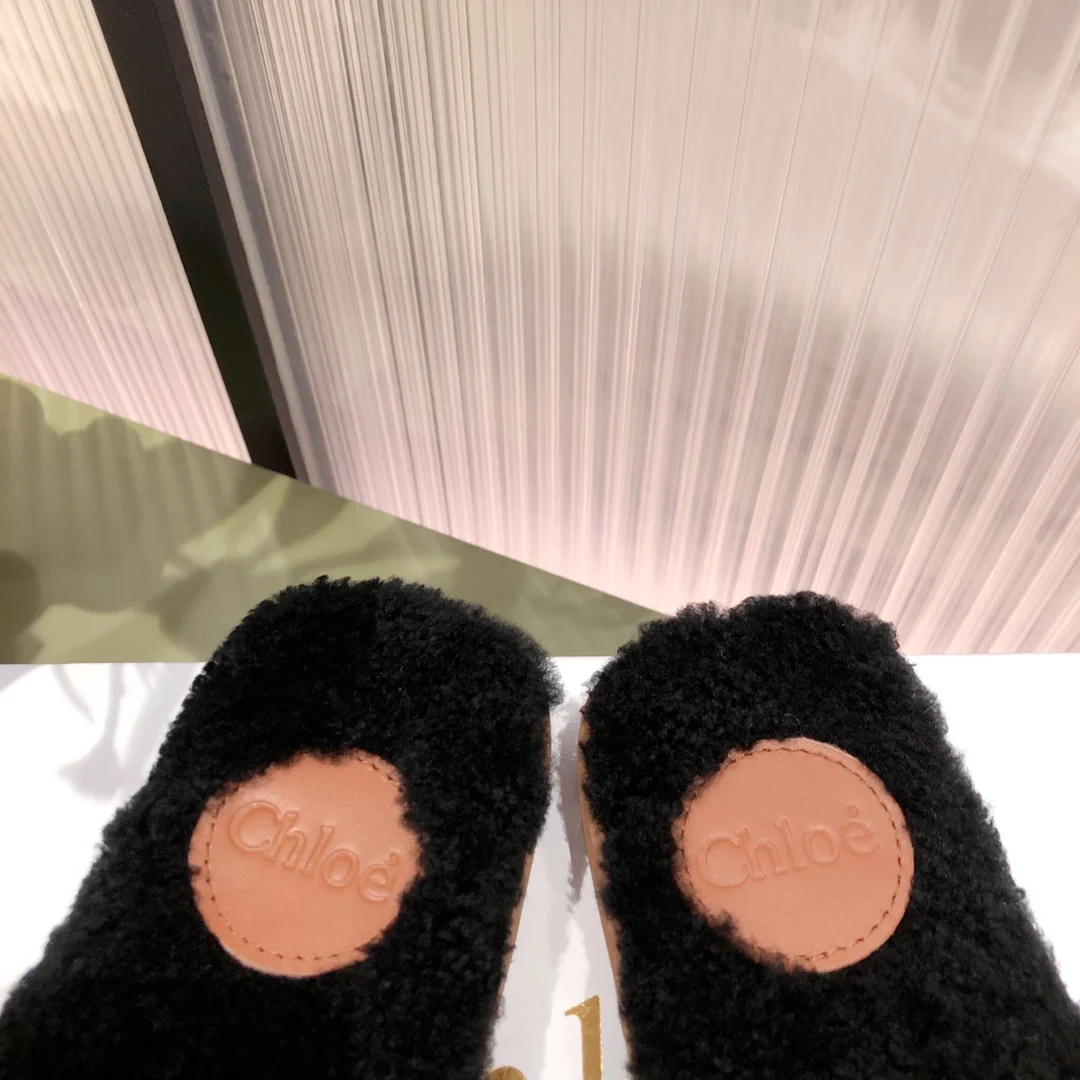 Туфли Chloe - Chloe - из овечьей шерсти - тапочки
