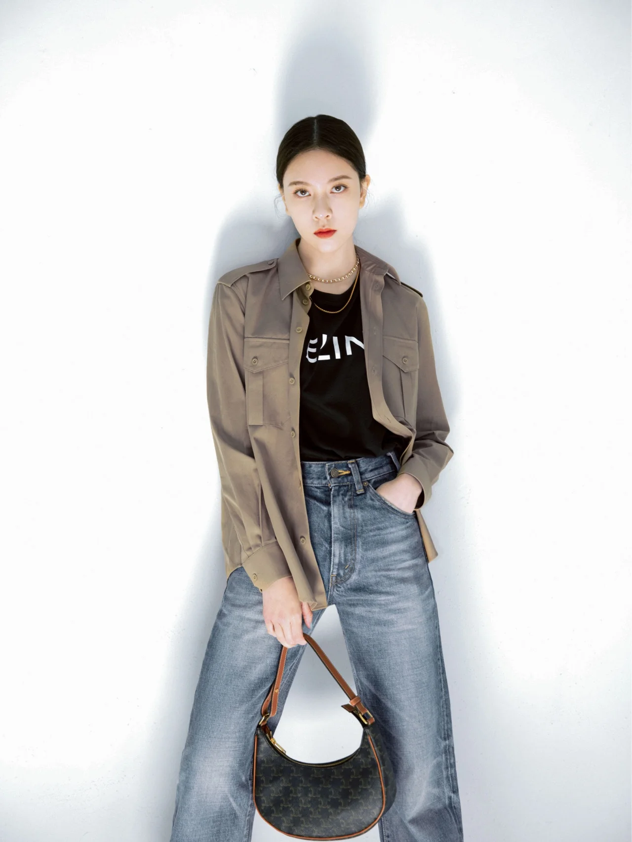 Сумка Celine Ava Triomphe из канваса - идеи для образа