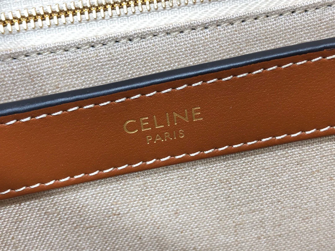 Сумка Celine Teen Soft 16 из мягкой телячьей кожи с узором ?гусиная лапка?.