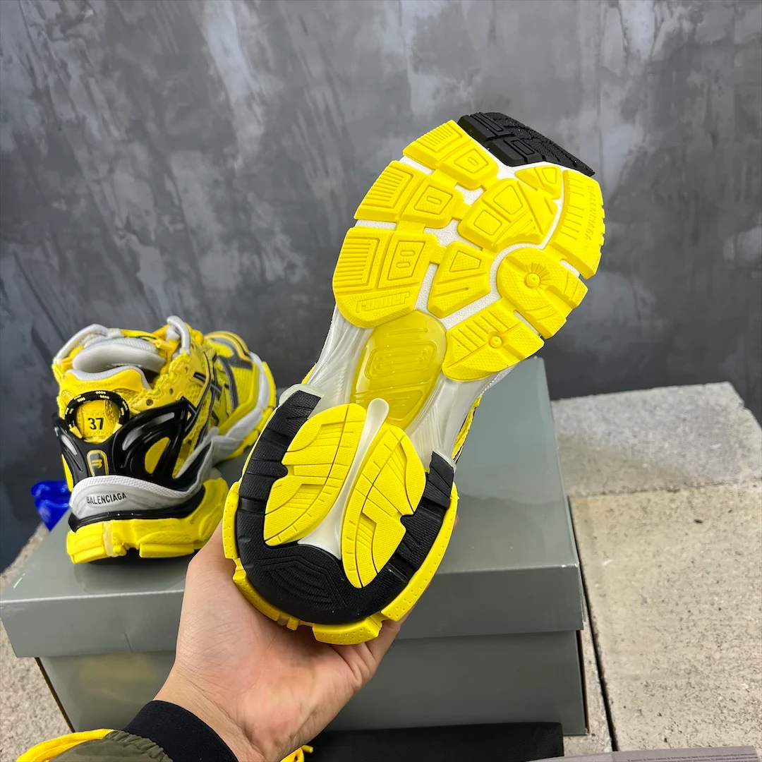 Кроссовки Balenciaga Runner - Унисекс - Флуоресцентно-желтые - 1